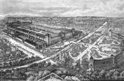 Vogelschau Paris 1878 (17873 Byte)
